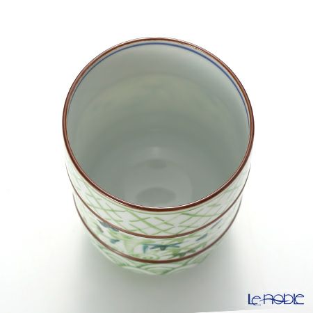 京焼・清水焼 組湯呑 ペア S0471 中帯赤青絵