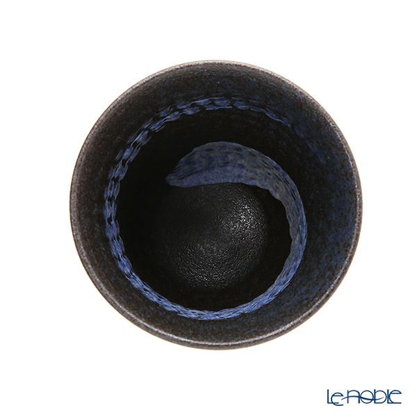 京焼・清水焼 フリーカップ M0782 南蛮三島詰 ブルー 300ml