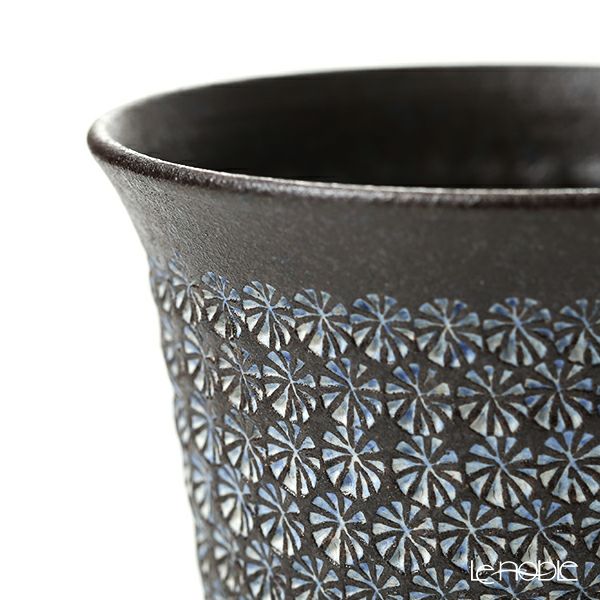 京焼・清水焼 フリーカップ M0782 南蛮三島詰 ブルー 300ml