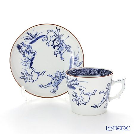 京焼・清水焼 コーヒーカップ＆ソーサー珈琲碗皿 S0707 染付高山寺 200ml