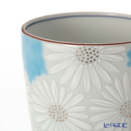 京焼・清水焼 マグカップ K0723 白菊青地