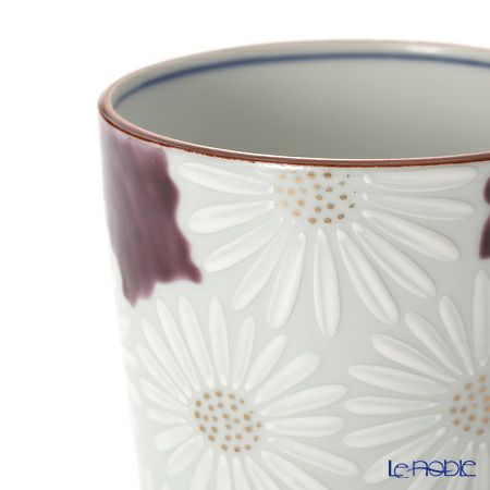 京焼・清水焼 マグカップ K0724 白菊紫地