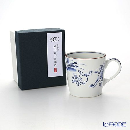 京焼・清水焼 マグカップ S0727 染付高山寺 330ml