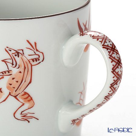 京焼・清水焼 マグカップ S0728 赤高山寺 330ml