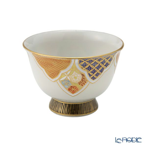 京焼・清水焼 煎茶碗／ぐい呑み 彩花小紋松竹梅 50ml T09170