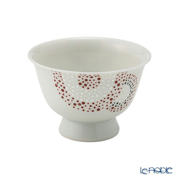 京焼・清水焼 煎茶碗／ぐい呑み 彩点詰銀彩唐草 50ml K09167