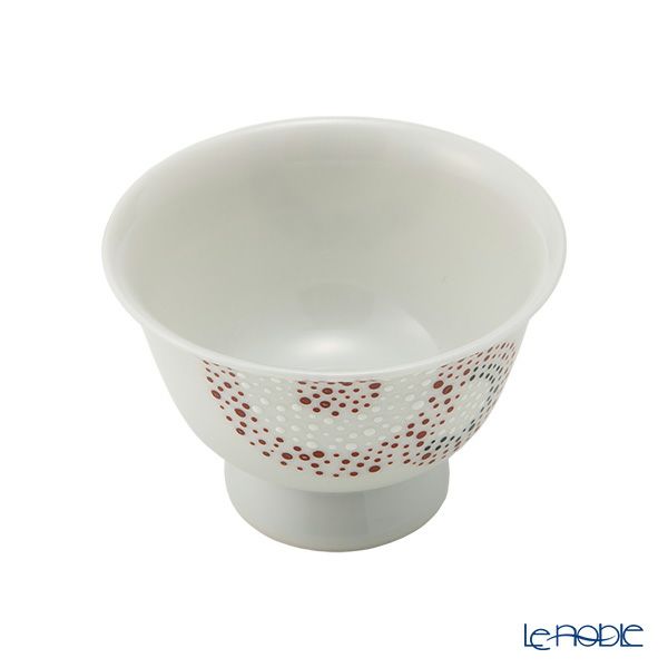 京焼・清水焼 煎茶碗／ぐい呑み 彩点詰銀彩唐草 50ml K09167