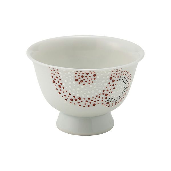 京焼・清水焼 煎茶碗／ぐい呑み 彩点詰銀彩唐草 50ml K09167