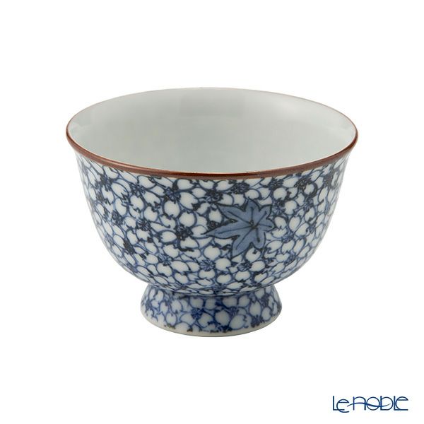 京焼・清水焼 煎茶碗／ぐい呑み 染付雲錦詰 50ml T09168