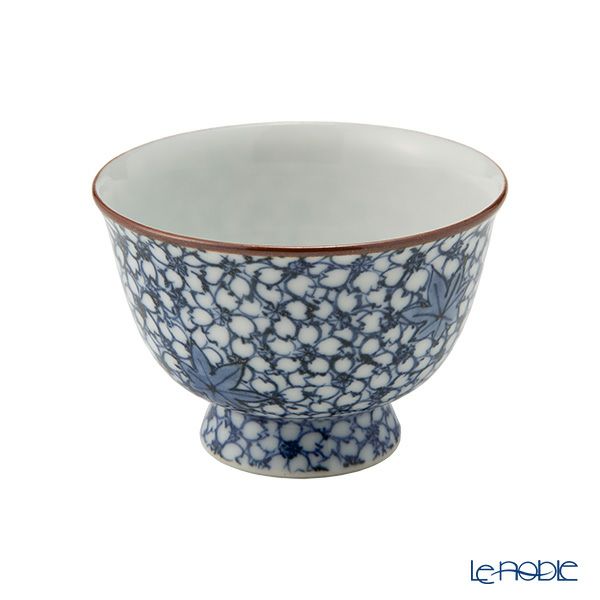 京焼・清水焼 煎茶碗／ぐい呑み 染付雲錦詰 50ml T09168