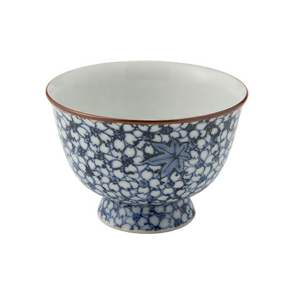 京焼・清水焼 煎茶碗／ぐい呑み 染付雲錦詰 50ml T09168