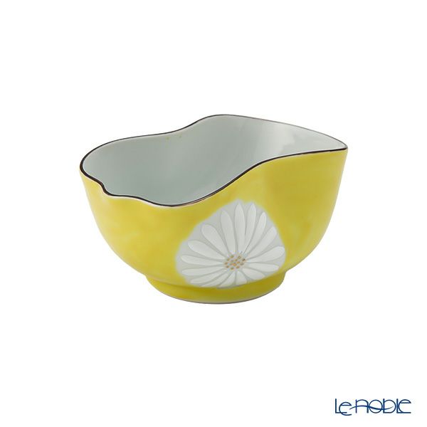 京焼・清水焼 湯さまし／小鉢 白菊黄地 120ml K09153