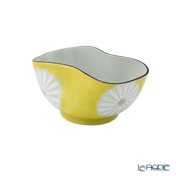 京焼・清水焼 湯さまし／小鉢 白菊黄地 120ml K09153