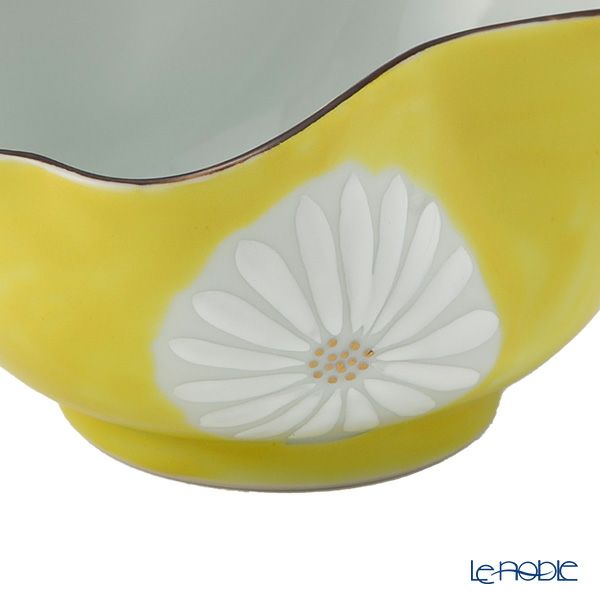 京焼・清水焼 湯さまし／小鉢 白菊黄地 120ml K09153