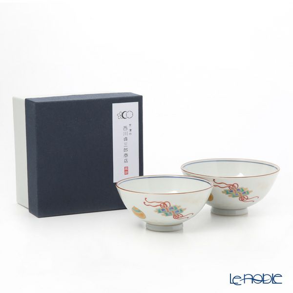 京焼・清水焼 組飯碗 ペア S0582 彩宝紋