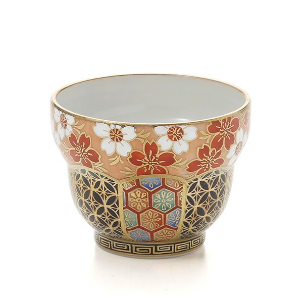 京焼・清水焼 ぐい呑 T0999 渕花小紋 100ml