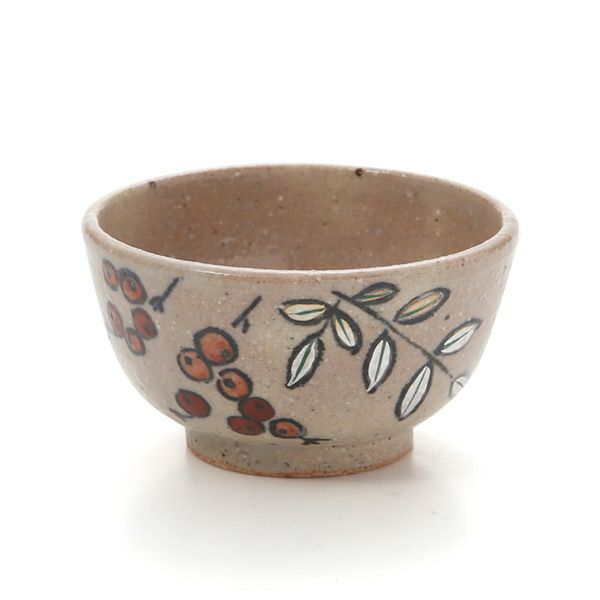 京焼・清水焼 ぐい呑 M09118 彩南天80ml