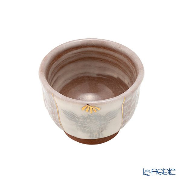 京焼・清水焼 煎茶碗／ぐい呑 志野花三島 K09125 100ml