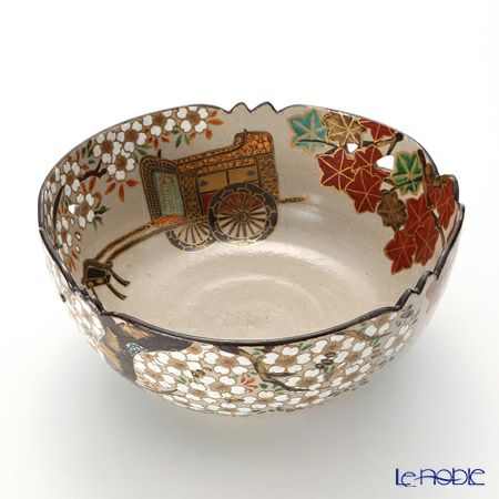 京焼・清水焼 大鉢 NK0160 大鉢彩雲錦御所車