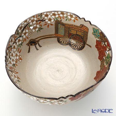 京焼・清水焼 大鉢 NK0160 大鉢彩雲錦御所車