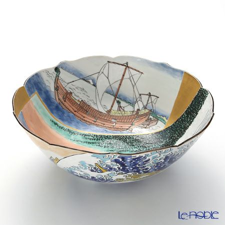 京焼・清水焼 大鉢 NK0161 赤富士大鉢