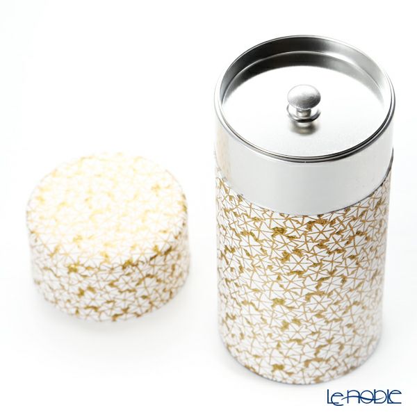 西川貞三郎商店 茶缶 S0884 紅葉 金 200g アルミ製