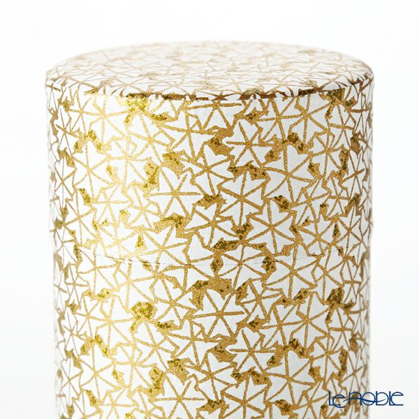 西川貞三郎商店 茶缶 S0884 紅葉 金 200g アルミ製