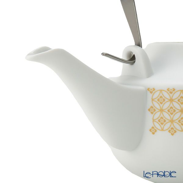 西川貞三郎商店 NISHIKAWA JAPAN KATA ティーポット 天花 マット イエロー／七宝文様 800ml NJ02-001