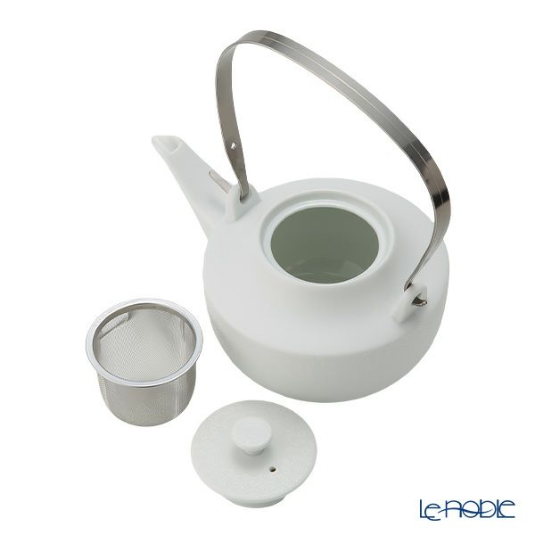 西川貞三郎商店 NISHIKAWA JAPAN KATA ティーポット 凪華 マット ホワイト／七宝文様 800ml NJ02-002