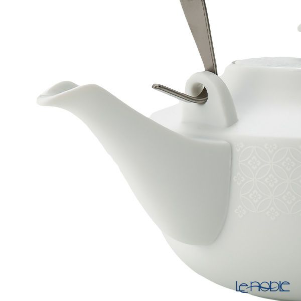 西川貞三郎商店 NISHIKAWA JAPAN KATA ティーポット 凪華 マット ホワイト／七宝文様 800ml NJ02-002