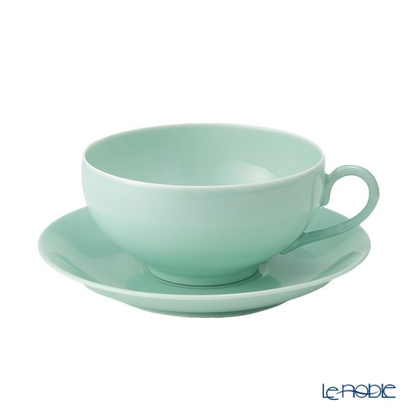 西川貞三郎商店 NISHIKAWA JAPAN KATA エッグシェル／卵殻手（らんかくで） ティーカップ＆ソーサー 翠雨 ブルー 220ml NJ07-003