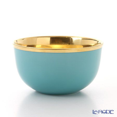 アウガルテン（AUGARTEN） トリアノン（7042T） シャンパンボウル ターコイズ／ゴールド