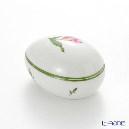 アウガルテン（AUGARTEN） ウィンナーフラワー（5089U） ピンクチューリップ エッグシェイプボックス（606）