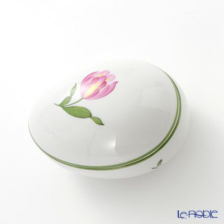 アウガルテン（AUGARTEN） ウィンナーフラワー（5089U） ピンクチューリップ エッグシェイプボックス（606）