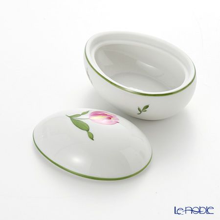 アウガルテン（AUGARTEN） ウィンナーフラワー（5089U） ピンクチューリップ エッグシェイプボックス（606）