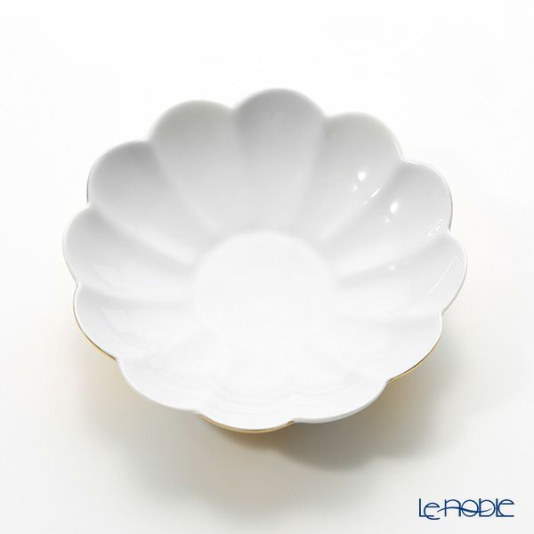 アウガルテン（AUGARTEN） メロン ゴールド＆ホワイト（7027G） 小皿9.5cm（015メロンシェイプ）