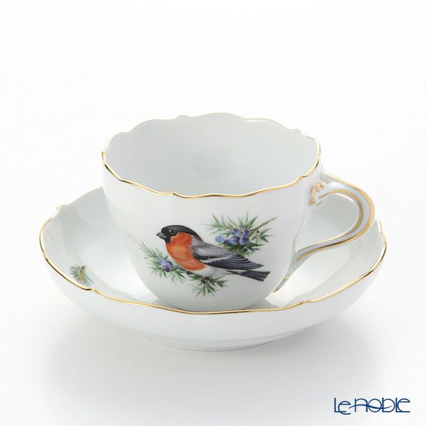 マイセン（Meissen） 鳥 260210／00582／Bullfinch コーヒーカップ＆ソーサー 200ml ウソ