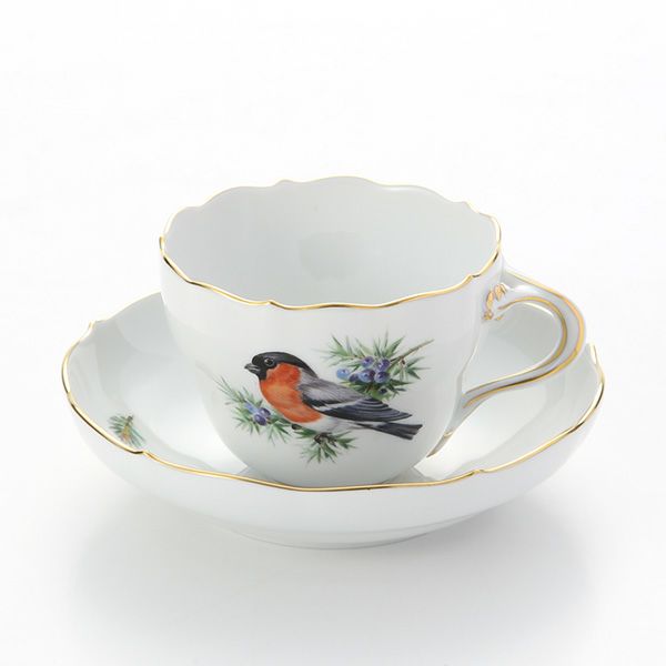 マイセン（Meissen） 鳥 260210／00582／Bullfinch コーヒーカップ＆ソーサー 200ml ウソ