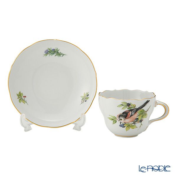 マイセン（Meissen） 鳥 260210／00582／Long-tailed Titmouse コーヒーカップ＆ソーサー 200ml エナガ