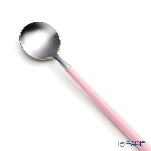 クチポール ゴア GOA ピンク／シルバー ロングドリンクスプーン 21cm マット仕上げ