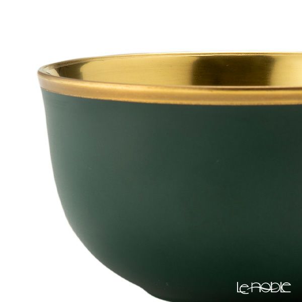 アウガルテン（AUGARTEN） トリアノン（7042WM） シャンパンボウル 9cm フォレストグリーン／ゴールド