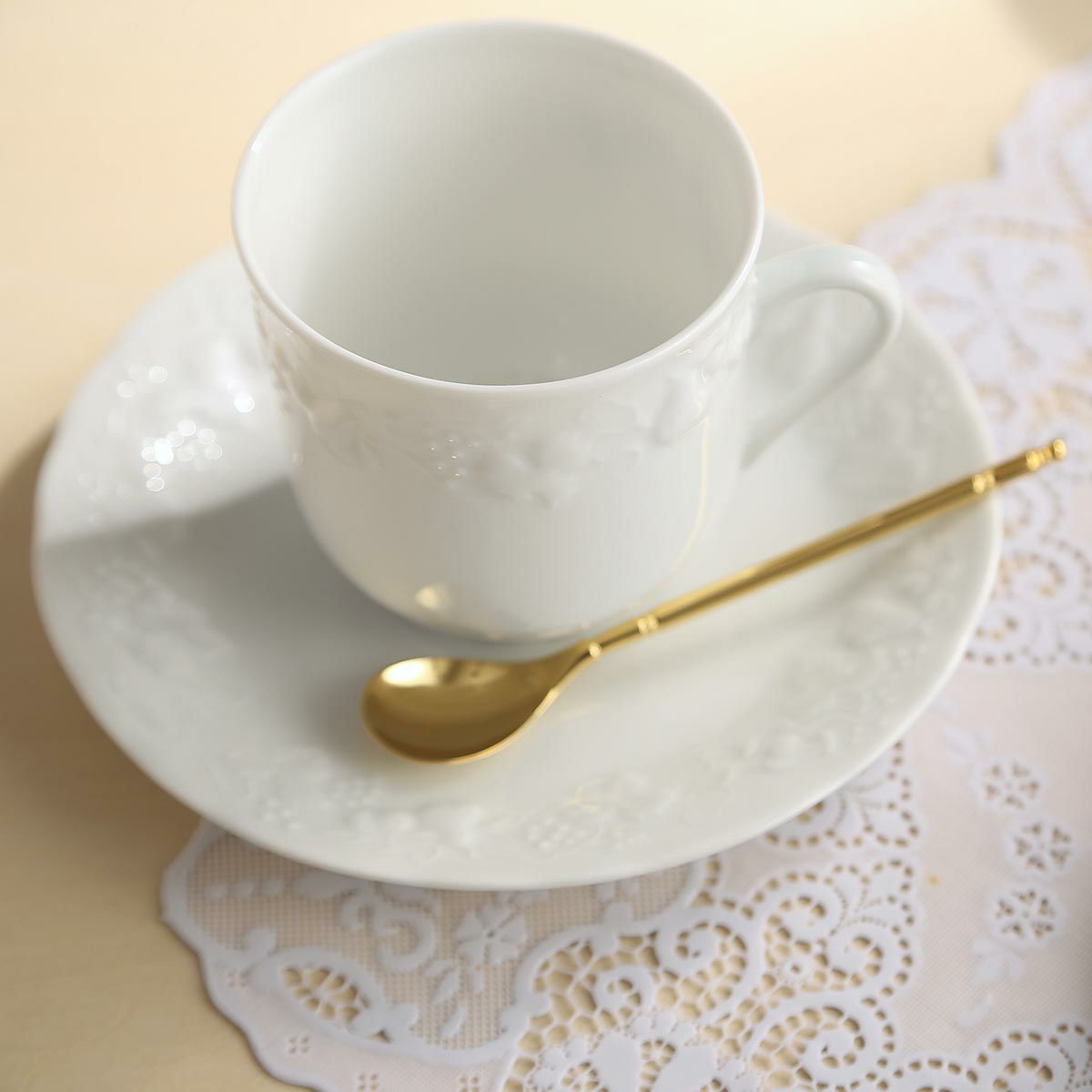 フィリップ・デズリエ ブラン（California） コーヒーカップ＆ソーサー（ヨーロピアン） 180ml