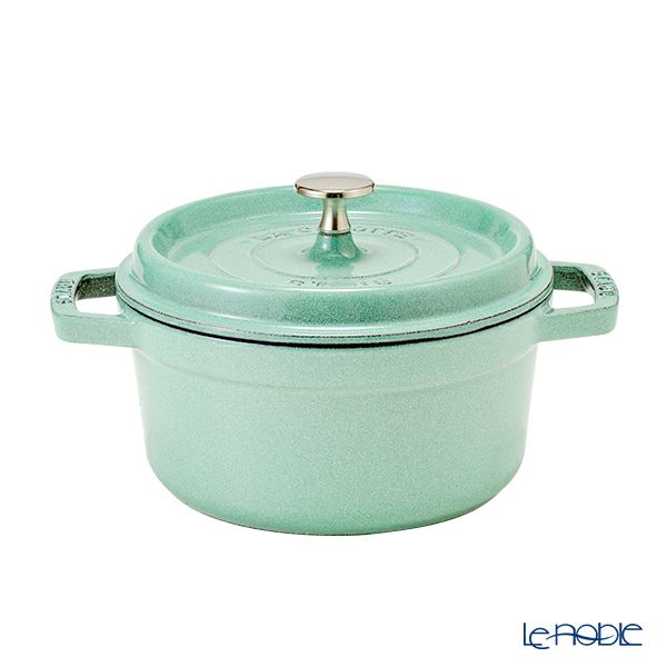 ストウブ（staub） ピコ・ココット ラウンド 20cm／2.2L セージグリーン 両手鍋