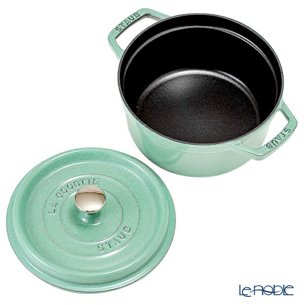ストウブ（staub） ピコ・ココット ラウンド 20cm／2.2L セージグリーン 両手鍋