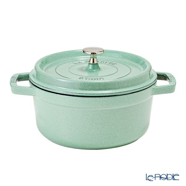 ストウブ（staub） ピコ・ココット ラウンド 22cm／2.6L セージグリーン 両手鍋