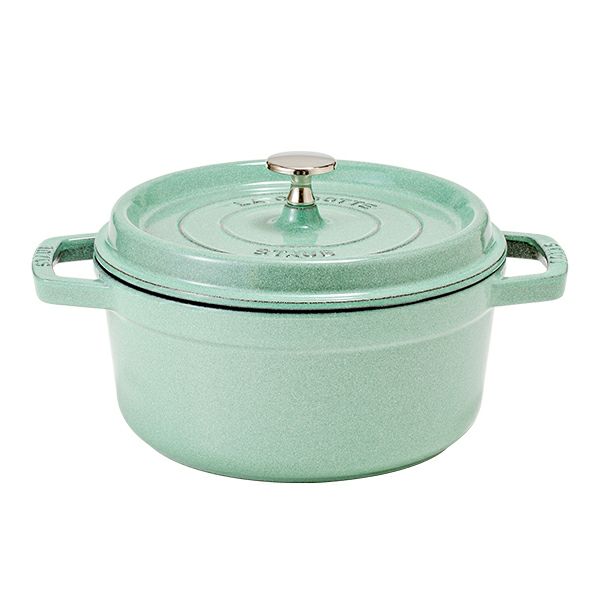 ストウブ（staub） ピコ・ココット ラウンド 22cm／2.6L セージグリーン 両手鍋