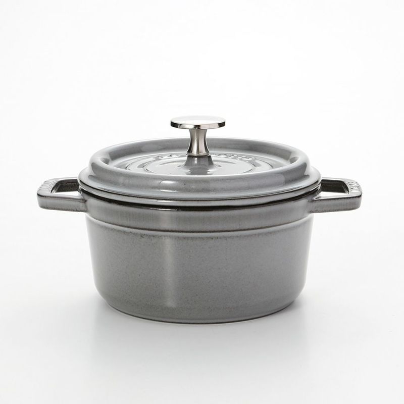ストウブ（staub） ピコ・ココット ラウンド 16cm／1.2L グレイ