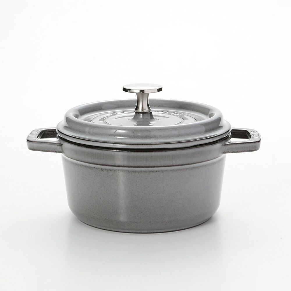 ストウブ（staub） ピコ・ココット ラウンド 16cm／1.2L グレイ