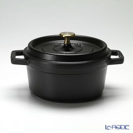 ストウブ（staub） ピコ・ココット ラウンド 20cm／2.2L ブラック