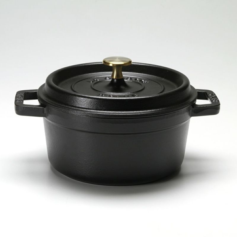 ストウブ（staub） ピコ・ココット ラウンド 20cm／2.2L ブラック
